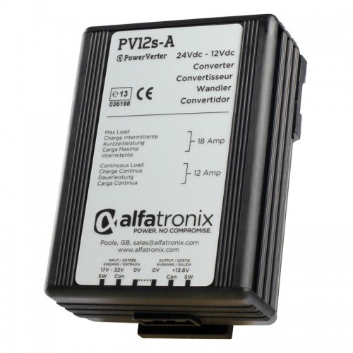 Alfatronix PowerVerter 24v to 12v non-isolated 12A Dual Converter PV12s-A Alfatronix PowerVerter 24v to 12v non-isolated 12A Dual Converter PV12s-A