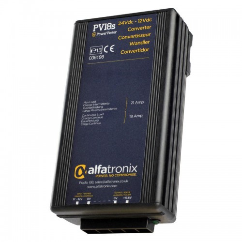 Alfatronix PowerVerter 24v to 12v non-isolated 18A Converter - PV18s Alfatronix PowerVerter 24v to 12v non-isolated 18A Converter - PV18s