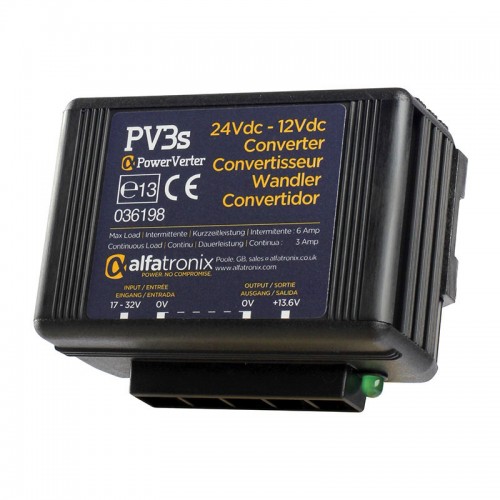 Alfatronix PowerVerter 24v to 12v non-isolated 3A Converter - PV3s Alfatronix PowerVerter 24v to 12v non-isolated 3A Converter - PV3s