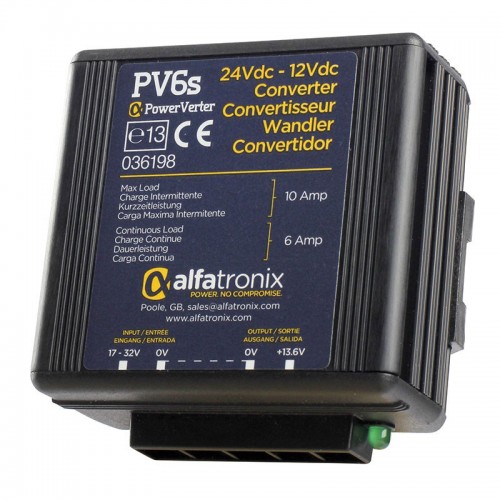 Alfatronix PowerVerter 24v to 12v non-isolated 6A Converter - PV6s Alfatronix PowerVerter 24v to 12v non-isolated 6A Converter - PV6s