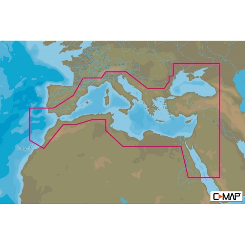 C-Map MAX MEGAWide Mediterranean and Black Sea Chart Cartridge - M-EM-M917