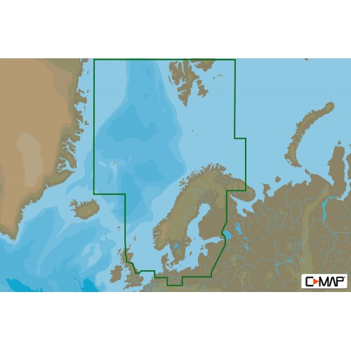 C-Map MAX MEGAWide North and Baltic Seas Chart Cartridge - M-EN-M019