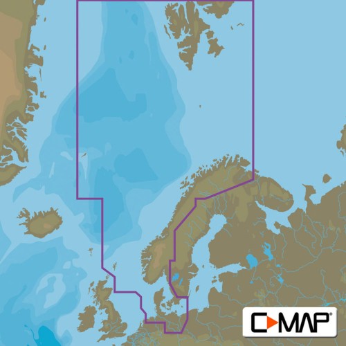 C-Map MAX Wide North Sea and Denmark Chart Cartridge - M-EN-M300
