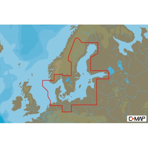 C-Map MAX-N+ Baltic Sea and Denmark Wide Chart - M-EN-Y299