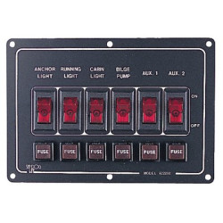 thumbnail image 2 of Sea-Dog Aluminum Switch Panel - Vertical - 4 Switch [422010-1 2 of 14