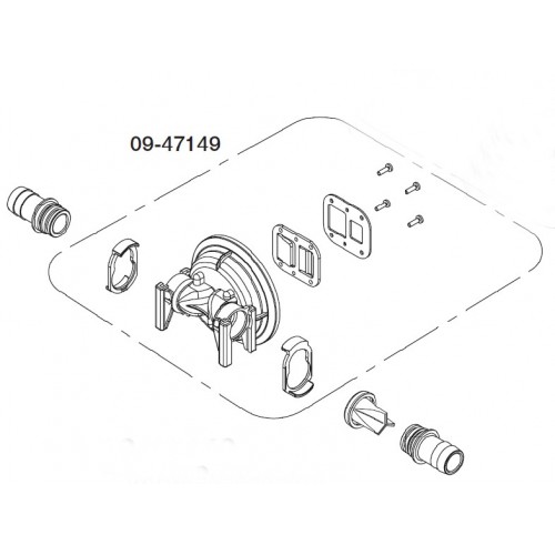Johnson Viking Power 16 Waste Water Pump Replacement Pump Body - 09-47149 Johnson Viking Power 16 Waste Water Pump Replacement Pump Body - 09-47149