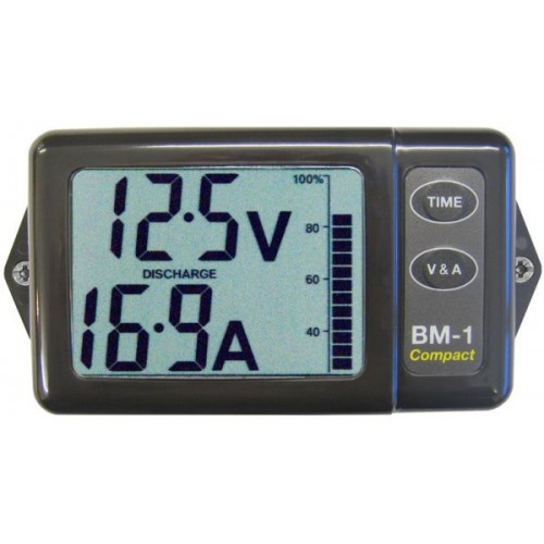 NASA Marine BM-1Compact Battery Monitor 12vdc - Grey - BM-COMPACTG